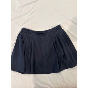 Stretchtherules Womens Navy Blue Pleated Athletic Skort Tennis Golf Skirt Size M